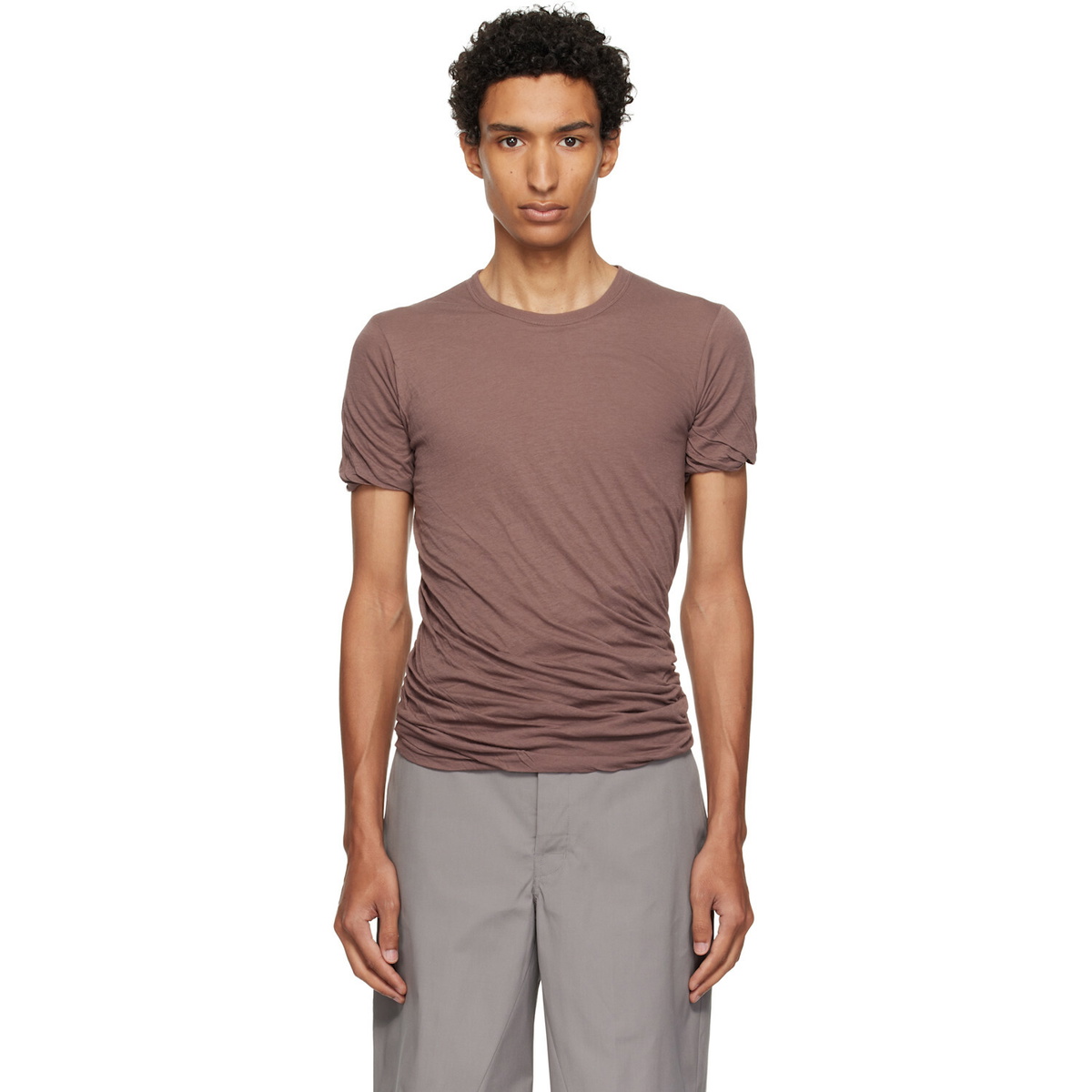 Rick Owens Purple Tower Double S/S T-shirt