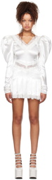I'm Sorry by Petra Collins SSENSE Exclusive Off-White Mimi Wade Edition Wedding Minidress