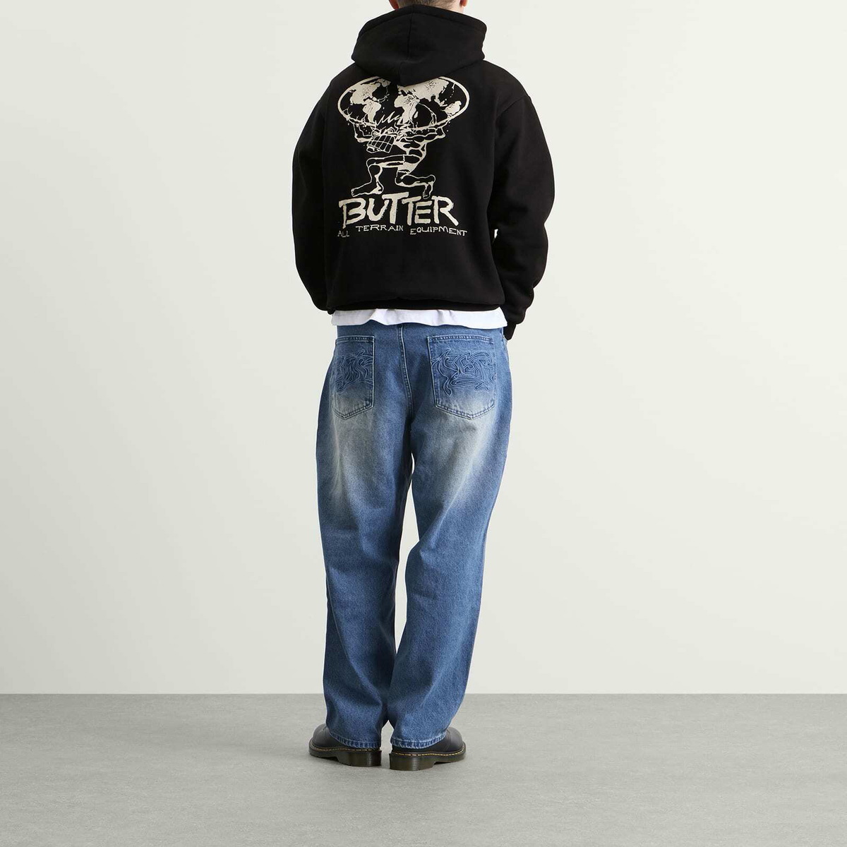 Butter Goods Men's Terrain Hoodie in Black