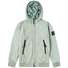 Stone Island Men's Reversible Polartec Hooded Jacket in Sage