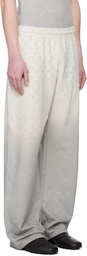 Marine Serre Gray Moon Faded Sweatpants