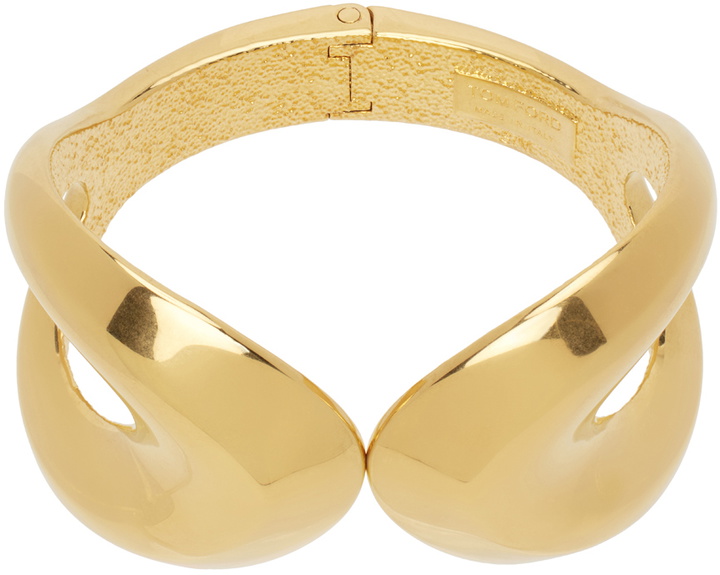 Photo: TOM FORD Gold Brass Arp Bracelet