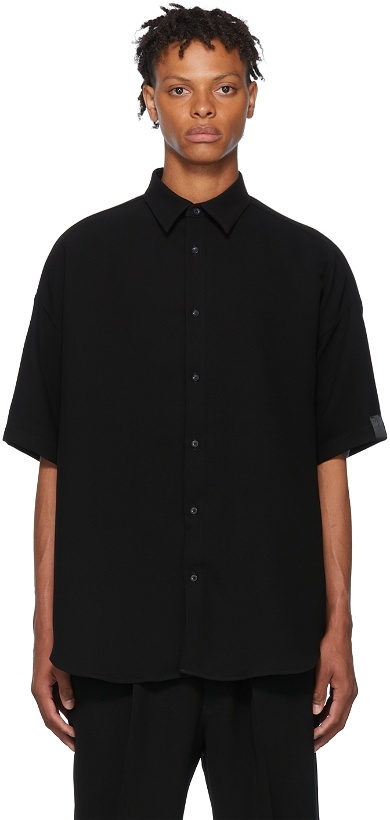 Photo: N.Hoolywood Black Polyester Shirt