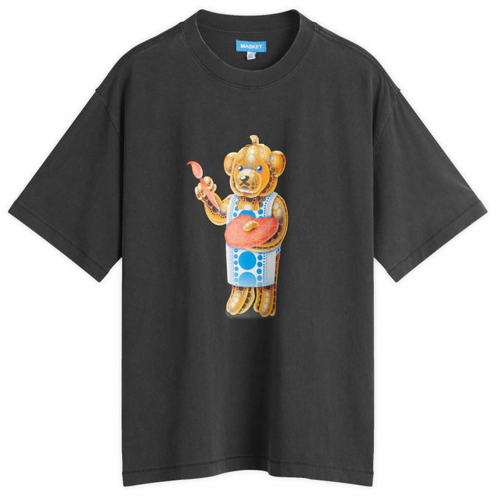 Photo: MARKET Men's Infinity Bear T-Shirt in Washed-Black