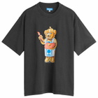 MARKET Men's Infinity Bear T-Shirt in Washed-Black