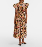 Ulla Johnson Marin floral cotton poplin midi dress