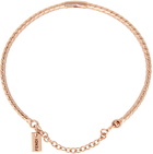 Fendi Rose Gold 'Forever Fendi' Baguette Bracelet