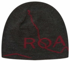 ROA Men's Logo Wool Beanie in Anthracite 