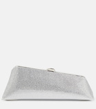 The Attico Long Night embellished leather clutch