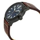 Citizen Chandler Eco-Drive Dark Blue Dial Brown Leather Mens Watch BM8478-01L