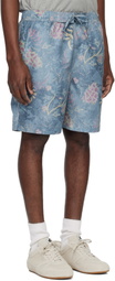 Isabel Marant Blue Hydra Swim Shorts