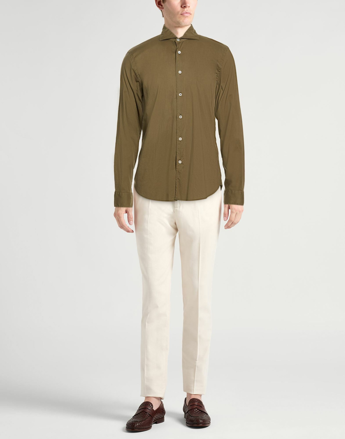 Fedeli Mens Shirt Khaki