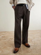Mr P. - Leather Derby Shoes - Brown