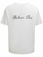 BALMAIN - Logo Signature Cotton T-shirt