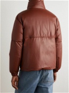 Moncler Genius - 1 Moncler JW Anderson Grasmoor Padded Leather Down Jacket - Brown