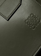 Loewe - Logo-Debossed Full-Grain Leather Tote Bag