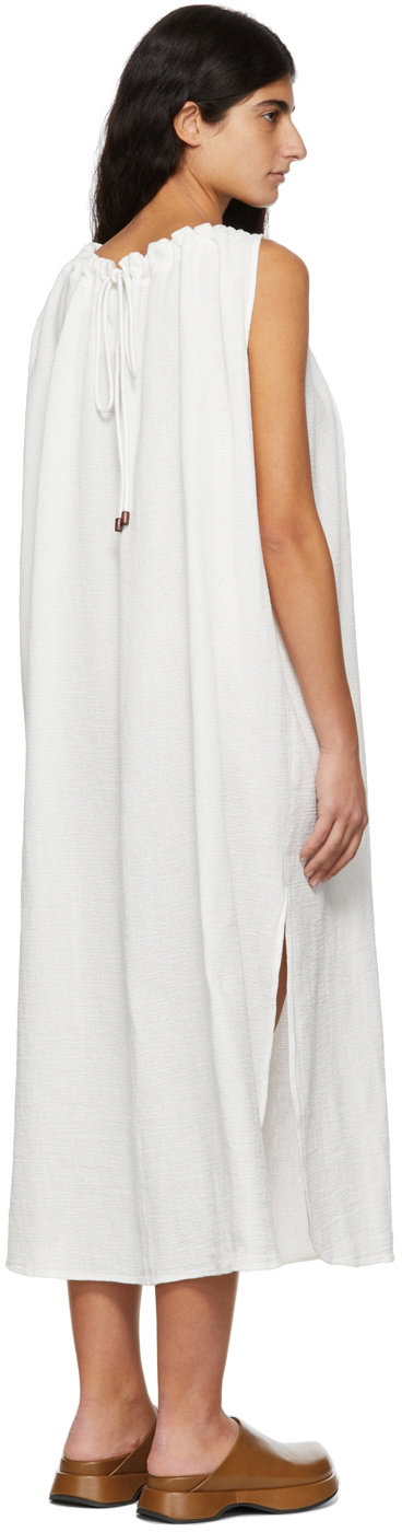 Missing You Already White Cotton Halter Neck Long Dress