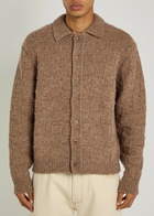 Ymc Rat Pack Wool-blend Cardigan Taupe