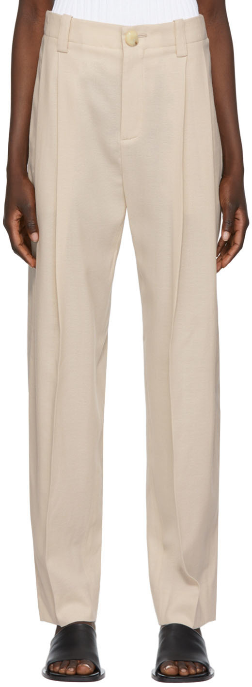 Vince Beige Tapered Trousers Vince