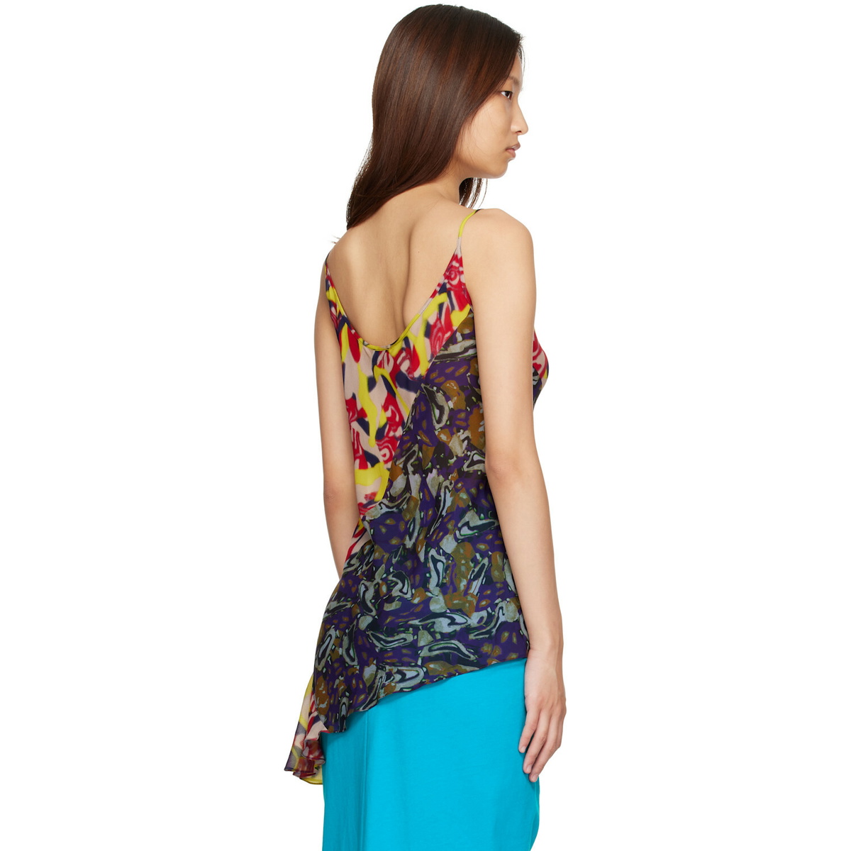 Dries Van Noten Multicolor Viscose Slip Top