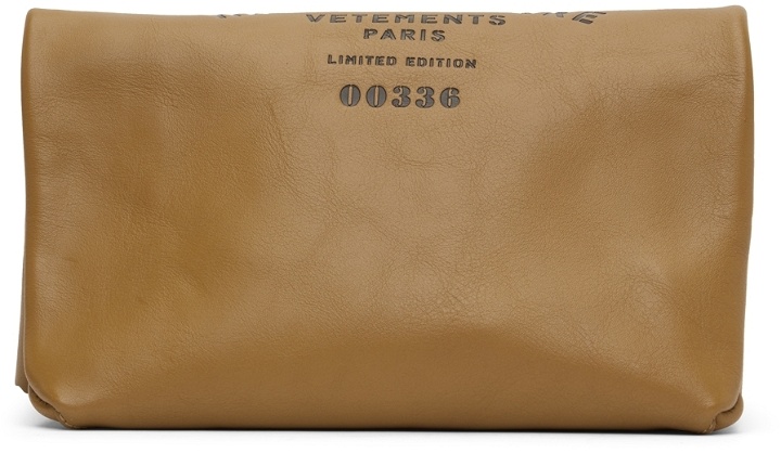 Photo: VETEMENTS Beige Calfskin Classic Paper Bag