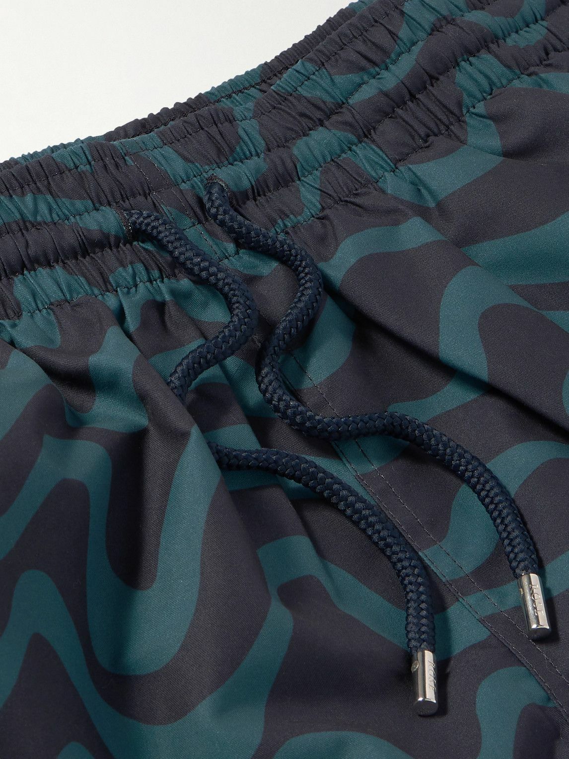 Derek Rose - Maui 63 Straight-Leg Mid-Length Printed Swim Shorts - Blue