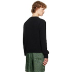 Dries Van Noten Black Alpaca Sweater