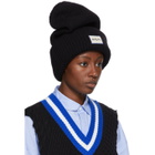 ADER error Black Basic Long Beanie