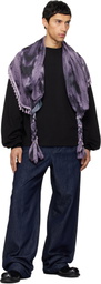 We11done Black Scarf Long-Sleeve T-shirt