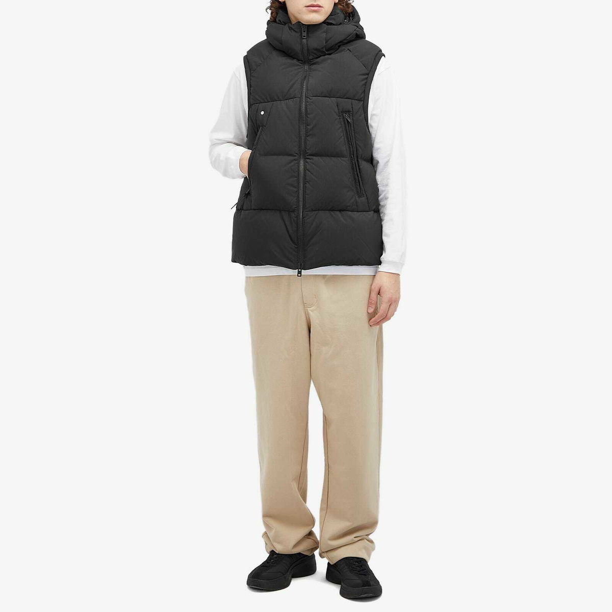 Y-3 Men's Puffer Vest in Black