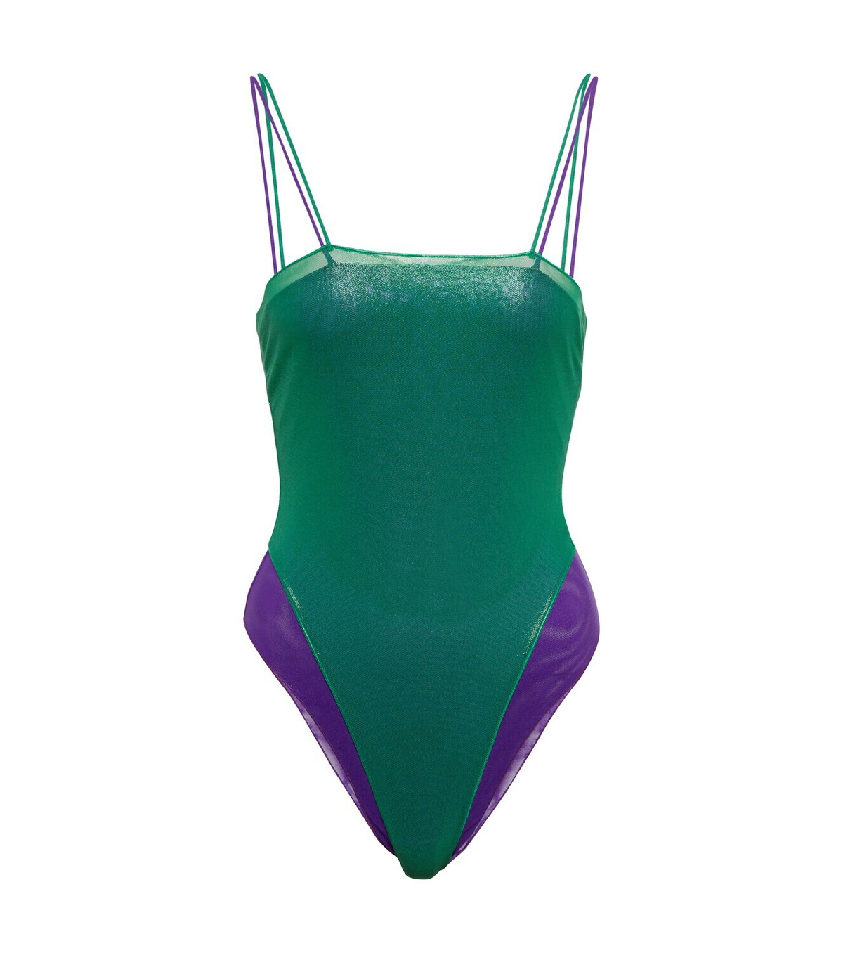 Oseree - Lamé one-piece swimsuit
