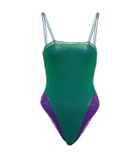 Oseree - Lamé one-piece swimsuit