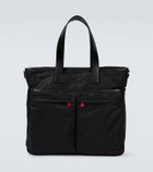 Kiton Leather-trimmed tote bag