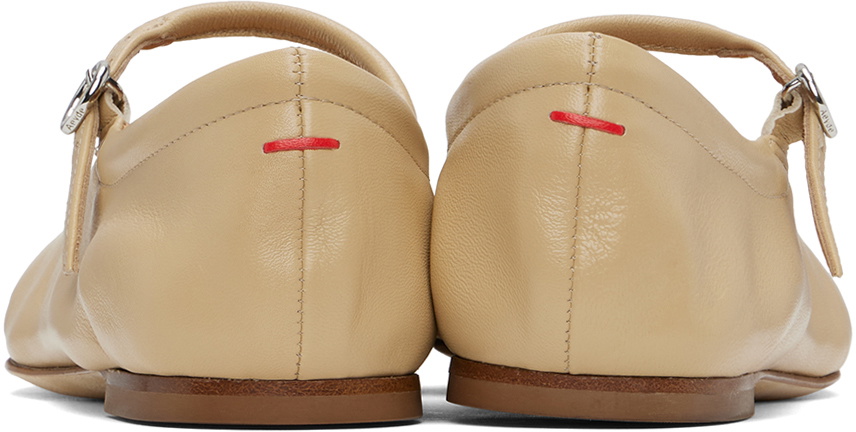 フラットシューズ Uma Ballerinas - Aeyde - Leather - Beige Aeyde | UMA Creamy Mary Jane Flat