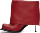 FIDAN NOVRUZOVA Red Iman Stiletto Heel Boots