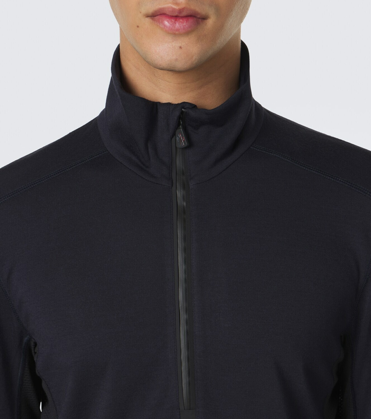Moncler Grenoble Wool-blend half-zip ski sweater
