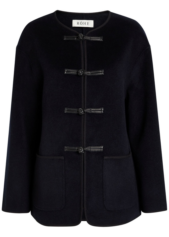 Photo: Rohe Wool and Cashmere-blend Jacket Navy