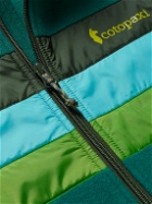 Cotopaxi - Teca Colour-Block Taffeta-Trimmed Fleece Jacket - Green