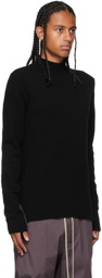 Rick Owens Black Cashmere Turtleneck