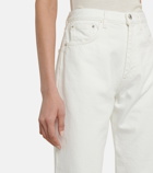 Toteme - High-rise straight cropped jeans