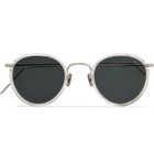 Eyevan 7285 - Round-Frame Acetate and Silver-Tone Sunglasses - Neutrals