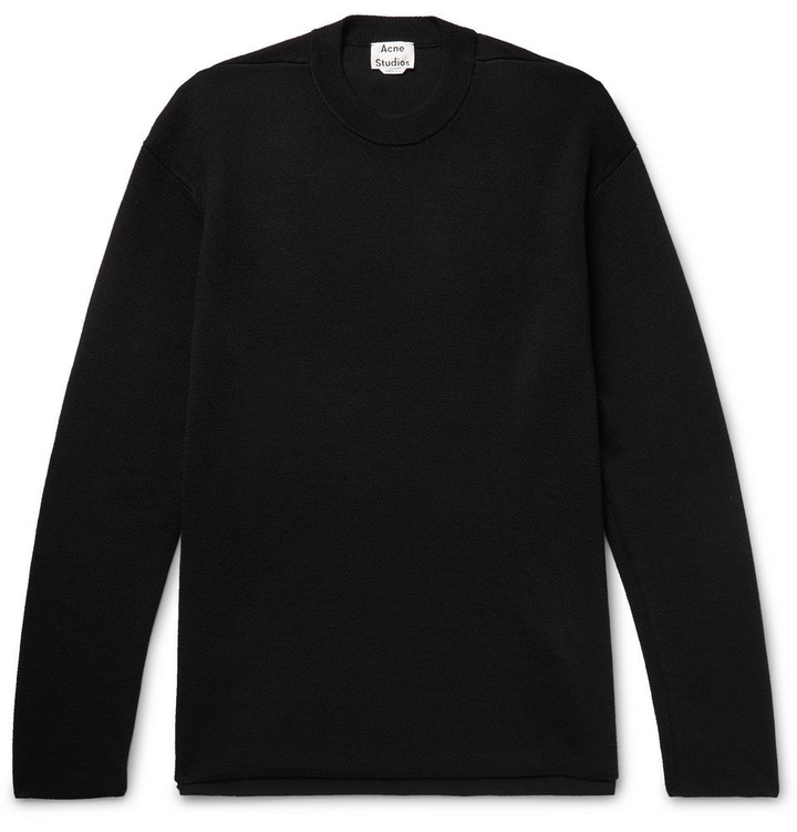 Photo: Acne Studios - Nicha Merino Wool-Blend Sweater - Men - Black