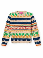 The Elder Statesman - Fair Isle Cashmere Sweater - Yellow