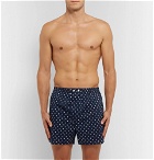 Derek Rose - Nelson Printed Cotton Boxer Shorts - Men - Navy