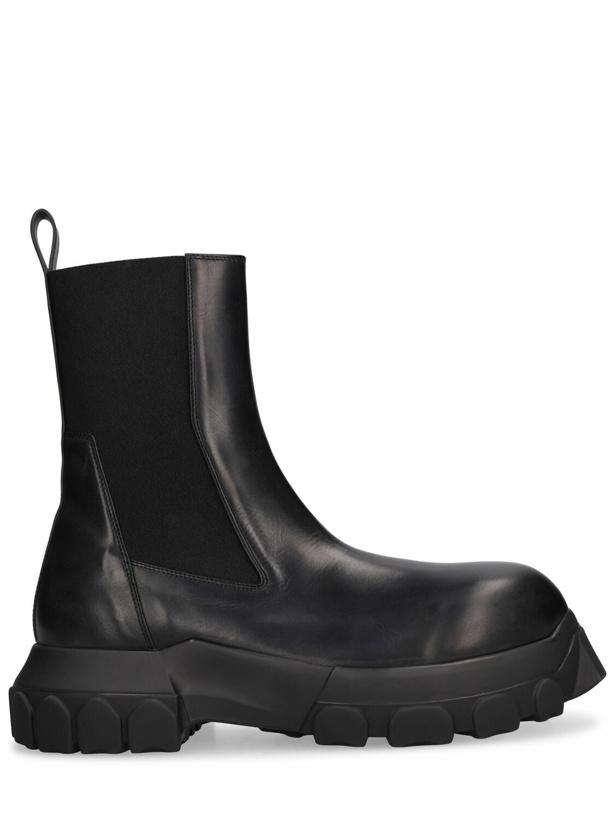 Photo: RICK OWENS - Beatle Bozo Tractor Leather Boots