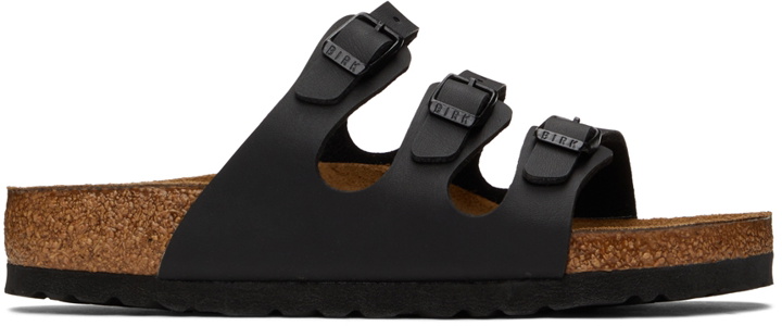 Photo: Birkenstock Black Regular Soft Footbed Florida Sandals