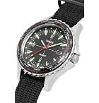 Timex - Navi World Time Stainless Steel and Nylon-Webbing Watch - Black