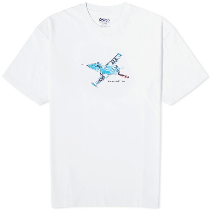Photo: Polar Skate Co. Men's Panter Jet T-Shirt in White