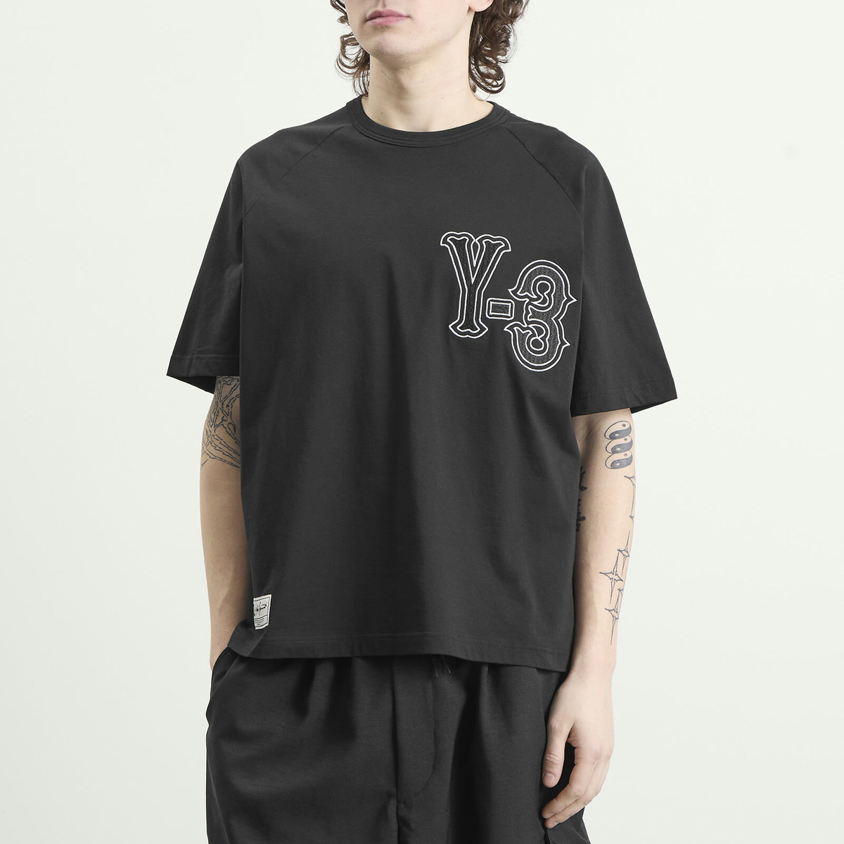 Y-3 Men's Elite 5 Short Sleeve T-Shirt in Black Y-3