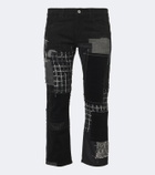 Junya Watanabe Patchwork cotton straight pants